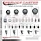 Service Caster 5'' Black Poly Wheel Swivel 7/16'' Stem Caster with Total Lock Brake SCC-GRTTL20S514-PPUB-BLK-716138 - alternate 2